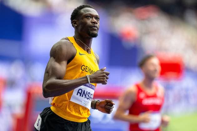 Olympische Spiele (Leichtathletik); Paris, 03.08.2024 Owen ANSAH of Germany, Men s 100m, Olympische Spiele (Leichtathletik) in Paris, Stade de France, on Saturday, 3. August 2024 Copyright: xBEAUTIFULxSPORTS TobiasxLacknerx