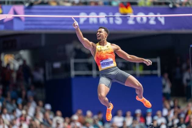 Bilder des Jahres 2024, Sport 08 August Sport Themen der Woche KW31 Olympische Spiele (Leichtathletik); Paris, 03.08.2024 PARIS, FRANCE - AUGUST 03: Leo NEUGEBAUER (GER), born 19 Jun 2000 competing in the Men s Decathlon on day 9 of the Olympic Games, Olympische Spiele, Olympia, OS during the athletics competitions at Stade de France in Paris on 03.8.2024 in France. *** Olympic Games Athletics Paris, 03 08 2024 PARIS, FRANCE AUGUST 03 Leo NEUGEBAUER GER , born 19 Jun 2000 competing in the Men s Decathlon on day 9 of the Olympic Games during the athletics competitions at Stade de France in Paris on 03 8 2024 in France Copyright: xBEAUTIFULxSPORTS OliverxKremerx