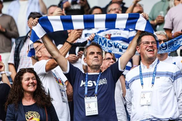 Fussball, Regionalliga West Saison 2024 2025 2.Spieltag MSV Duisburg - Türkspor Dortmund 03.08.2024, schauinsland-reisen-arena Christian Stiefelhagen (Präsident MSV Duisburg) Duisburg schauinsland-reisen-arena Nordrhein-Westfahlen Deutschland