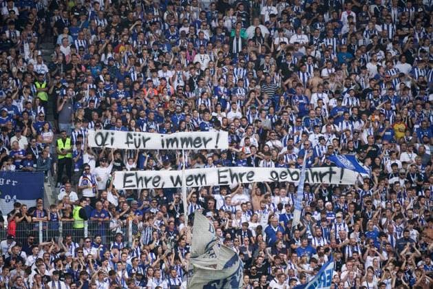 03.08.2024, xhfmx, Fussball 2.Bundesliga, Karlsruher SC - 1.FC Nürnberg emspor, Fanbanner (DFL DFB REGULATIONS PROHIBIT ANY USE OF PHOTOGRAPHS as IMAGE SEQUENCES and or QUASI-VIDEO) Karlsruhe