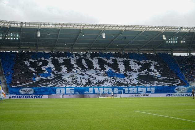 03.08.2024, xhfmx, Fussball 2.Bundesliga, Karlsruher SC - 1.FC Nürnberg emspor, KSC Fans Choreografie. (DFL DFB REGULATIONS PROHIBIT ANY USE OF PHOTOGRAPHS as IMAGE SEQUENCES and or QUASI-VIDEO) Karlsruhe