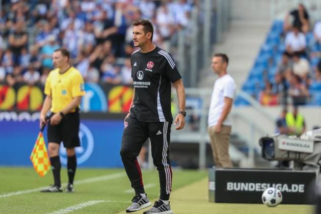 Miroslav Klose ( 1. FC Nuernberg, Chef-Trainer ) Karlsruher SC vs. 1. FC Nuernberg, Fussball, 2. Liga, 1. Spieltag, 2024 2025, 03.08.2024 , DFL REGULATIONS PROHIBIT ANY USE OF PHOTOGRAPHS AS IMAGE SEQUENCES AND OR QUASI-VIDEO. Karlsruher SC vs. 1. FC Nuernberg, Fussball, 2. Liga, 1. Spieltag, 2024 2025, 03.08.2024 Karlsruhe