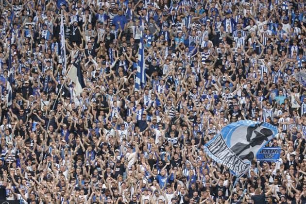 Deutschland, Berlin, Olympiastadion, Fussball, Herren, Saison 2024 2025, 2. Bundesliga (1. Spieltag), Hertha BSC - SC Paderborn, Foto:Hertha BSC Fans