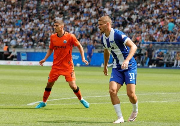 Deutschland, Berlin, Olympiastadion, Fussball, Herren, Saison 2024 2025, 2. Bundesliga (1. Spieltag), Hertha BSC - SC Paderborn, Foto:Koen Kostons, SC Paderborn, Marton Dardai, Hertha BSC