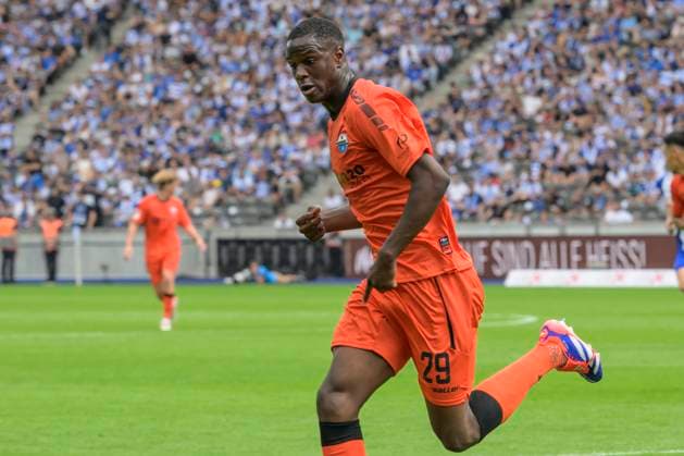 GER, Berlin, Fussball, Hertha BSC vs SC Paderborn, 2. Bundesliga, Olympiastadion, 03.08.2024, Ilyas Ansah (SC Paderborn 07), dfl-dfb-regulations-prohibit-any-use-of-photographs-as-image-sequences-and-or-quasi-video