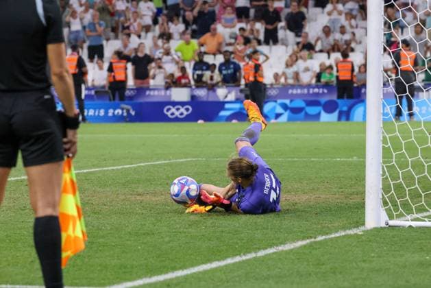 JEUX OLYMPIQUES PARIS 2024 PHOTOPQR LA PROVENCE Gilles Bader ; Marseille ; 03 08 2024 ; JO football feminin match entre le Canada et l Allemagne en quart de finale - The Paris 2024 Summer Olympic Games, Olympische Spiele, Olympia, OS (Jul 26-Aug 11, 2024).