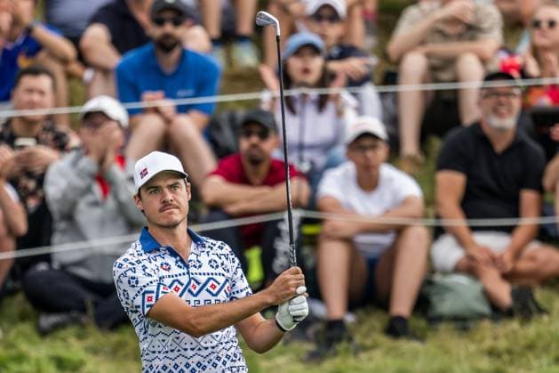240804 Kristoffer Ventura of Norway during the final round of the men s individual stroke play golf during day 9 of the Paris 2024 Olympic Games, Olympische Spiele, Olympia, OS on August 4, 2024 in Paris. Photo: Petter Arvidson BILDBYRAN kod PA PA0861 golf olympic games olympics os ol olympiska spel olympiske leker paris 2024 paris-os paris-ol bbeng sweden sverige Copyright: PETTERxARVIDSON BB240804PA008