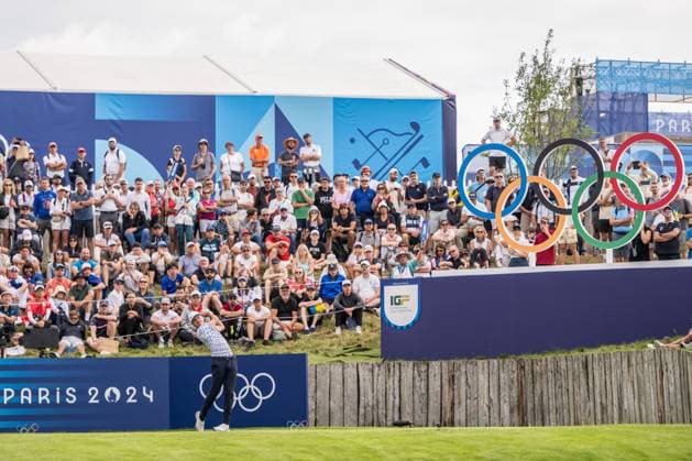 240804 Kristoffer Ventura of Norway during the final round of the men s individual stroke play golf during day 9 of the Paris 2024 Olympic Games, Olympische Spiele, Olympia, OS on August 4, 2024 in Paris. Photo: Petter Arvidson BILDBYRAN kod PA PA0861 golf olympic games olympics os ol olympiska spel olympiske leker paris 2024 paris-os paris-ol bbeng sweden sverige Copyright: PETTERxARVIDSON BB240804PA012