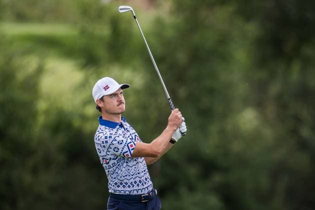 240804 Kristoffer Ventura of Norway during the final round of the men s individual stroke play golf during day 9 of the Paris 2024 Olympic Games, Olympische Spiele, Olympia, OS on August 4, 2024 in Paris. Photo: Petter Arvidson BILDBYRAN kod PA PA0861 golf olympic games olympics os ol olympiska spel olympiske leker paris 2024 paris-os paris-ol bbeng sweden sverige Copyright: PETTERxARVIDSON BB240804PA014
