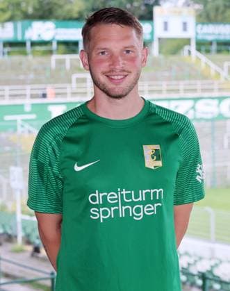 Chemie Leipzig Teampräsentation Regionalliga NO Florian Brügmann Bruegmann ; BSG Chemie Leipzig ; Regionalliga NordOst, Porträttermin 2024 2025 , 02.08.2024, Alfred-Kunze-Sportpark, Leipzig ,