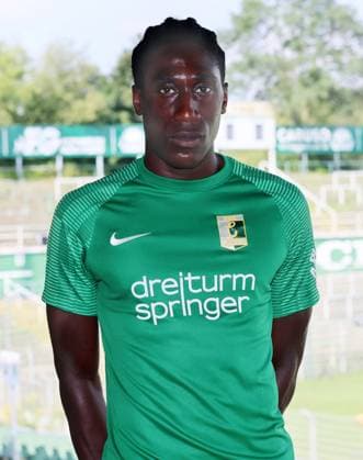 Chemie Leipzig Teampräsentation Regionalliga NO Terry Asare ; BSG Chemie Leipzig ; Regionalliga NordOst, Porträttermin 2024 2025 , 02.08.2024, Alfred-Kunze-Sportpark, Leipzig ,
