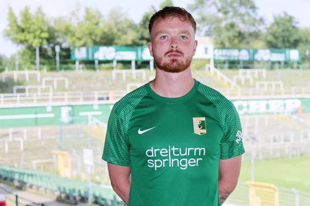 Chemie Leipzig Teampräsentation Regionalliga NO Fabian Rüth Rueth ; BSG Chemie Leipzig ; Regionalliga NordOst, Porträttermin 2024 2025 , 02.08.2024, Alfred-Kunze-Sportpark, Leipzig ,