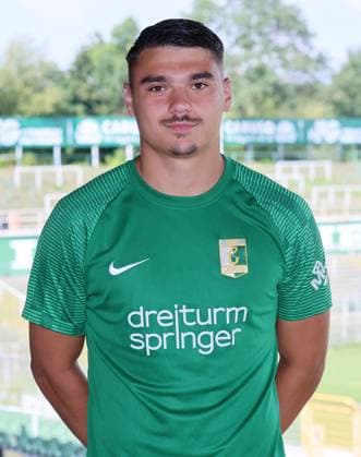 Chemie Leipzig Teampräsentation Regionalliga NO Julian Weigel ; BSG Chemie Leipzig ; Regionalliga NordOst, Porträttermin 2024 2025 , 02.08.2024, Alfred-Kunze-Sportpark, Leipzig ,
