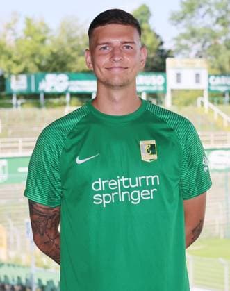 Chemie Leipzig Teampräsentation Regionalliga NO Paul Horschig ; BSG Chemie Leipzig ; Regionalliga NordOst, Porträttermin 2024 2025 , 02.08.2024, Alfred-Kunze-Sportpark, Leipzig ,
