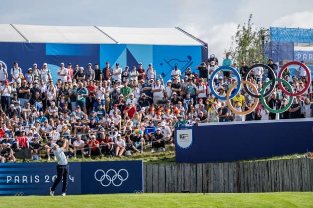 240804 Alex NorÃ n of Sweden during the final round of the men s individual stroke play golf during day 9 of the Paris 2024 Olympic Games, Olympische Spiele, Olympia, OS on August 4, 2024 in Paris. Photo: Petter Arvidson BILDBYRAN kod PA PA0861 golf olympic games olympics os ol olympiska spel olympiske leker paris 2024 paris-os paris-ol bbeng sweden sverige Copyright: PETTERxARVIDSON BB240804PA025
