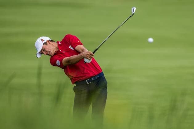 240804 Adrien Dumont de Chassart of Belgium during the final round of the men s individual stroke play golf during day 9 of the Paris 2024 Olympic Games, Olympische Spiele, Olympia, OS on August 4, 2024 in Paris. Photo: Petter Arvidson BILDBYRAN kod PA PA0861 golf olympic games olympics os ol olympiska spel olympiske leker paris 2024 paris-os paris-ol bbeng sweden sverige grappa33 Copyright: PETTERxARVIDSON BB240804PA055