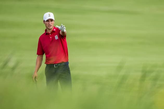 240804 Adrien Dumont de Chassart of Belgium during the final round of the men s individual stroke play golf during day 9 of the Paris 2024 Olympic Games, Olympische Spiele, Olympia, OS on August 4, 2024 in Paris. Photo: Petter Arvidson BILDBYRAN kod PA PA0861 golf olympic games olympics os ol olympiska spel olympiske leker paris 2024 paris-os paris-ol bbeng sweden sverige grappa33 Copyright: PETTERxARVIDSON BB240804PA056