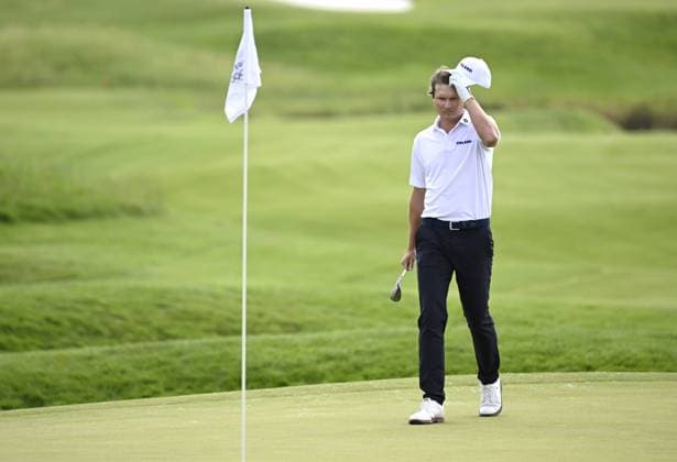 Tapio Pulkkanen of Finland competes during men s individual stroke play of golf at the Paris Summer Olympic Games, Olympische Spiele, Olympia, OS in Le Golf National on August 4, 2024. Paris France LKFTJK20240804131314VOQG  Copyright: xAnttixAimo-Koivistox LKFTJK20240804131314VOQG