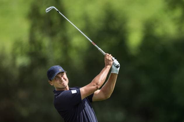 240804 Ludvig Aberg of Sweden during the final round of the men s individual stroke play golf during day 9 of the Paris 2024 Olympic Games, Olympische Spiele, Olympia, OS on August 4, 2024 in Paris. Photo: Petter Arvidson BILDBYRAN kod PA PA0861 golf olympic games olympics os ol olympiska spel olympiske leker paris 2024 paris-os paris-ol bbeng sweden sverige Copyright: PETTERxARVIDSON BB240804PA064