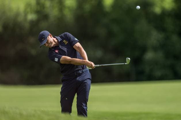 240804 Ludvig Aberg of Sweden during the final round of the men s individual stroke play golf during day 9 of the Paris 2024 Olympic Games, Olympische Spiele, Olympia, OS on August 4, 2024 in Paris. Photo: Petter Arvidson BILDBYRAN kod PA PA0861 golf olympic games olympics os ol olympiska spel olympiske leker paris 2024 paris-os paris-ol bbeng sweden sverige Copyright: PETTERxARVIDSON BB240804PA065