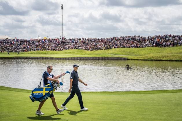240804 Ludvig Aberg of Sweden during the final round of the men s individual stroke play golf during day 9 of the Paris 2024 Olympic Games, Olympische Spiele, Olympia, OS on August 4, 2024 in Paris. Photo: Petter Arvidson BILDBYRAN kod PA PA0861 golf olympic games olympics os ol olympiska spel olympiske leker paris 2024 paris-os paris-ol bbeng sweden sverige Copyright: PETTERxARVIDSON BB240804PA079