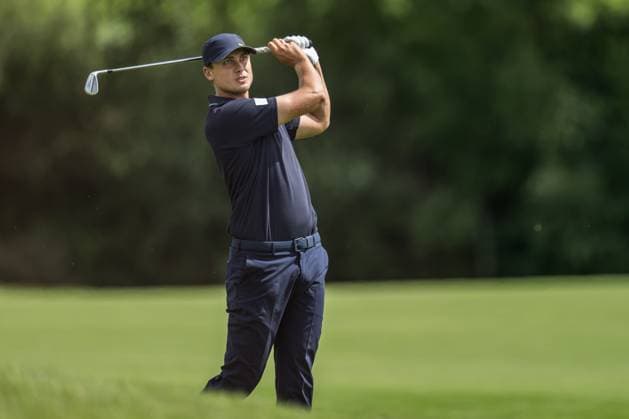 240804 Ludvig Aberg of Sweden during the final round of the men s individual stroke play golf during day 9 of the Paris 2024 Olympic Games, Olympische Spiele, Olympia, OS on August 4, 2024 in Paris. Photo: Petter Arvidson BILDBYRAN kod PA PA0861 golf olympic games olympics os ol olympiska spel olympiske leker paris 2024 paris-os paris-ol bbeng sweden sverige Copyright: PETTERxARVIDSON BB240804PA067