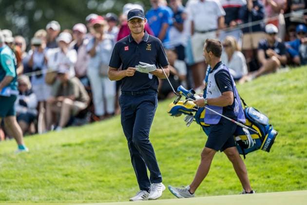 240804 Ludvig Aberg of Sweden during the final round of the men s individual stroke play golf during day 9 of the Paris 2024 Olympic Games, Olympische Spiele, Olympia, OS on August 4, 2024 in Paris. Photo: Petter Arvidson BILDBYRAN kod PA PA0861 golf olympic games olympics os ol olympiska spel olympiske leker paris 2024 paris-os paris-ol bbeng sweden sverige Copyright: PETTERxARVIDSON BB240804PA110