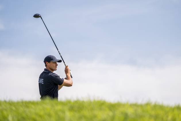 240804 Ludvig Aberg of Sweden during the final round of the men s individual stroke play golf during day 9 of the Paris 2024 Olympic Games, Olympische Spiele, Olympia, OS on August 4, 2024 in Paris. Photo: Petter Arvidson BILDBYRAN kod PA PA0861 golf olympic games olympics os ol olympiska spel olympiske leker paris 2024 paris-os paris-ol bbeng sweden sverige Copyright: PETTERxARVIDSON BB240804PA117