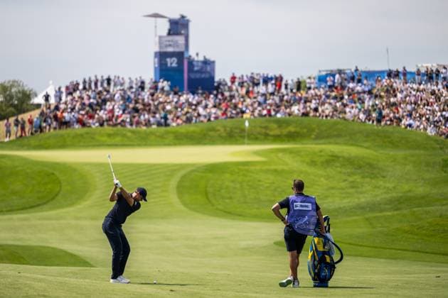240804 Ludvig Aberg of Sweden during the final round of the men s individual stroke play golf during day 9 of the Paris 2024 Olympic Games, Olympische Spiele, Olympia, OS on August 4, 2024 in Paris. Photo: Petter Arvidson BILDBYRAN kod PA PA0861 golf olympic games olympics os ol olympiska spel olympiske leker paris 2024 paris-os paris-ol bbeng sweden sverige Copyright: PETTERxARVIDSON BB240804PA133
