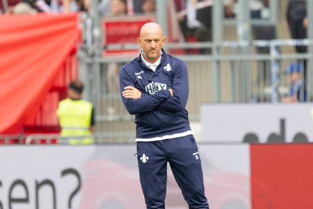 2. Fussball Bundesliga: SV Darmstadt 98 - Fortuna Düsseldorf, 04.08.2024 Torsten Lieberknecht (Trainer SV Darmstadt 98), Freisteller, Portrait Porträt, SV Darmstadt 98 - Fortuna Düsseldorf, Darmstadt, Merck-Stadion am Böllenfalltor, 4.8.2024