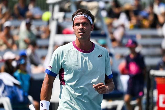 ATP, Tennis Herren National Bank Open 2024 MONTREAL, QC, CANADA - AUGUST 04: Look on Daniel Altmaier (GER) during a qualifying round match at ATP National Bank Open on August 04, 2024 at IGA Stadium in Montreal, QC, Canada (Photo by David Kirouac) Copyright: xBEAUTIFULxSPORTS Kirouacx