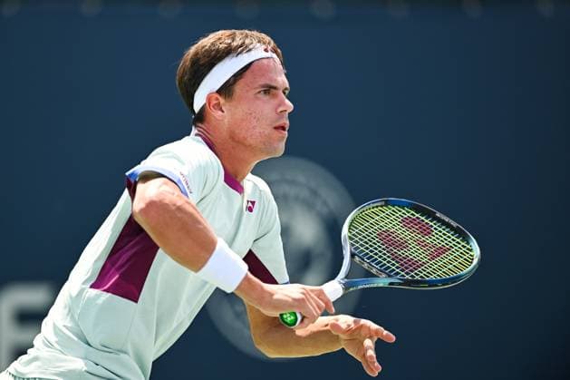 ATP, Tennis Herren National Bank Open 2024 MONTREAL, QC, CANADA - AUGUST 04: Look on Daniel Altmaier (GER) during a qualifying round match at ATP National Bank Open on August 04, 2024 at IGA Stadium in Montreal, QC, Canada (Photo by David Kirouac) Copyright: xBEAUTIFULxSPORTS Kirouacx