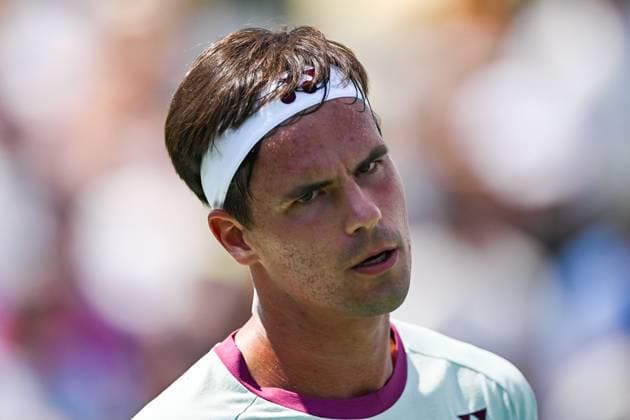 ATP, Tennis Herren National Bank Open 2024 MONTREAL, QC, CANADA - AUGUST 04: Look on Daniel Altmaier (GER) during a qualifying round match at ATP National Bank Open on August 04, 2024 at IGA Stadium in Montreal, QC, Canada (Photo by David Kirouac) Copyright: xBEAUTIFULxSPORTS Kirouacx