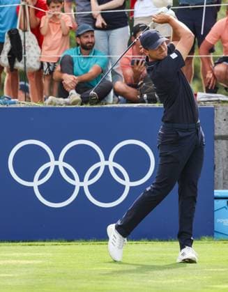 OLYMPICS - Olympic Summer Games 2024 PARIS,FRANCE,04.AUG.24 - OLYMPICS, GOLF - Olympic Summer Games Paris 2024, mens individual stroke play, final. Image shows Ludvig Aberg (SWE).  GEPAxpictures xHaraldxSteiner