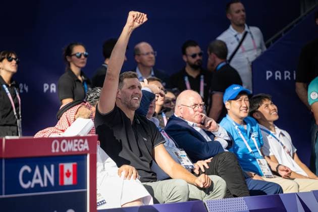 Olympische Spiele Paris 2024 Basketball 3x3 Paris 05.08.2024 Halbfinale Frauen Damen Deutschland (GER) - Kanada (CAN) Deutschland gewinnt das Halbfinale mit 16:15 und steht im Finale Dirk Nowitzki