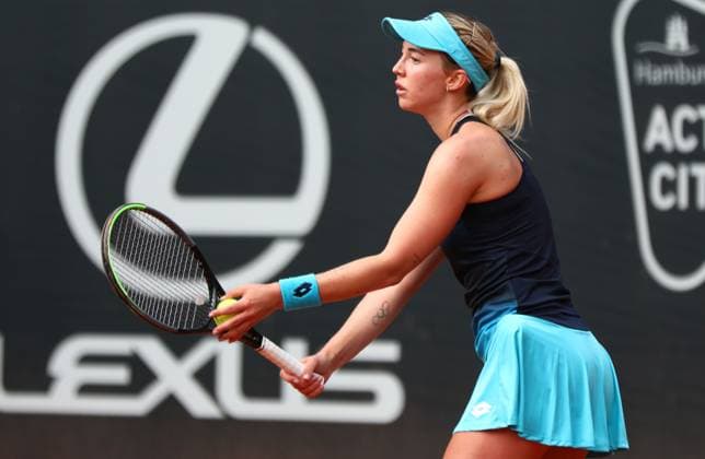 05.08.2024, xcex, GER, Hamburg, Rothenbaum, Central Court, Tennis, Damentennis, WTA, Tennis Damen 125, ECE Ladies Hamburg Open, Nina Stojanovic (SRB)