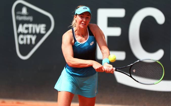 05.08.2024, xcex, GER, Hamburg, Rothenbaum, Central Court, Tennis, Damentennis, WTA, Tennis Damen 125, ECE Ladies Hamburg Open, Nina Stojanovic (SRB)