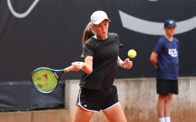 05.08.2024, xcex, GER, Hamburg, Rothenbaum, Central Court, Tennis, Damentennis, WTA, Tennis Damen 125, ECE Ladies Hamburg Open, Lea Boskovic (CRO)