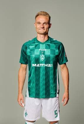 offizieller Portraittermin SV Werder Bremen 2024 2025 Amos Pieper (Werder Bremen 05); 1.BL Porträttermin 2024 2025,
