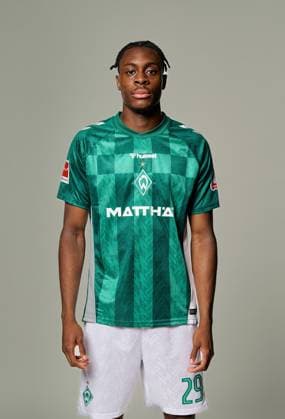 offizieller Portraittermin SV Werder Bremen 2024 2025 Dikeni Salifou (Werder Bremen 29); 1.BL Porträttermin 2024 2025,
