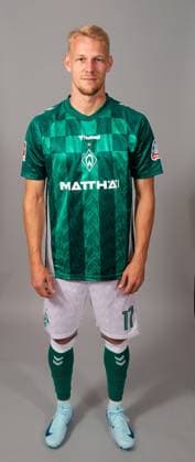 offizieller Portraittermin SV Werder Bremen 2024 2025 Marco Gruell Grüll (Werder Bremen 17); 1.BL Porträttermin 2024 2025,