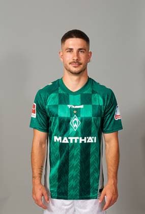 offizieller Portraittermin SV Werder Bremen 2024 2025 Romano Schmid (Werder Bremen 20); 1.BL Porträttermin 2024 2025,
