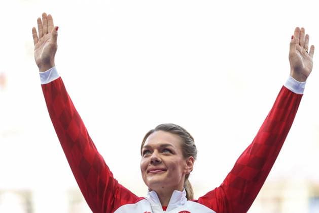 Athletics - Olympic Games, Olympische Spiele, Olympia, OS Paris 2024: Day 11 PARIS, FRANCE - AUGUST 6: Bronze Sanda Elkasevic of Croatia during Women s Discus Throw medal ceremony on day eleven of the Olympic Games Paris 2024 at Stade de France on August 6, 2024 in Paris, France.  IgorxKralj PIXSELL