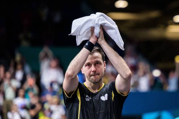 Sport Themen der Woche KW32 Sport Bilder des Tages 240806 Timo Boll of Germany looks dejected after the men s team Table tennis, Tischtennis quarterfinal match between Sweden and Germany during day 11 of the Paris 2024 Olympic Games, Olympische Spiele, Olympia, OS on August 6, 2024 in Paris. Photo: Maxim Thore BILDBYRAN kod MT MT0646 bordtennis table tennis pingis olympic games olympics os ol olympiska spel olympiske leker paris 2024 paris-os paris-ol 11 bbeng sverige tyskland kvartsfinal depp *** 240806 Timo Boll of Germany looks dejected after the men s team table tennis quarterfinal match between Sweden and Germany during day 11 of the Paris 2024 Olympic Games on August 6, 2024 in Paris Photo Maxim Thore BILDBYRAN kod MT MT0646 bordtennis table tennis pingis olympic games olympics os ol olympiska spelen olympiske leker paris 2024 paris os paris ol 11 bbeng sverige tyskland kvartfinal depp  Copyright: MAXIMxTHORE BB240806MT164