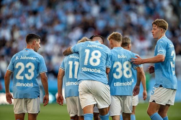 Malmo FF v PAOK FC, UEFA Champions League qualification, Malmoe, Sweden Malmoe, Sweden. 06th, August 2024. Pontus Jansson (18) of Malmo FF scores for 1-0 during the UEFA Champions League qualification match between Malmo FF and PAOK FC at Eleda Stadion in Malmo. Malmö Sweden  Copyright: xGonzalesxPhoto TobiasxJorgensenx