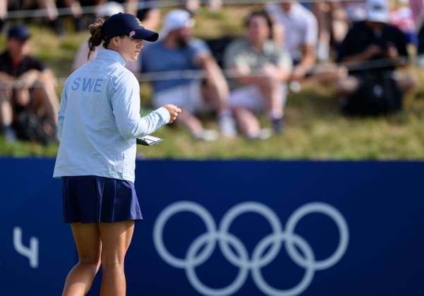 240807 Linn Grant of Sweden in women s individual golf round 1 during day 12 of the Paris 2024 Olympic Games, Olympische Spiele, Olympia, OS on August 7, 2024 in Paris. Photo: Ludvig Thunman BILDBYRAN kod LT LT0662 golf olympic games olympics os ol olympiska spel olympiske leker paris 2024 paris-os paris-ol 12 bbeng sverige Copyright: LUDVIGxTHUNMAN BB240807LT004
