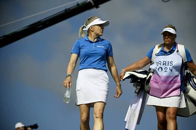 Ursula Wikström of Finland competes during women s individual stroke play of golf at the Paris Summer Olympic Games, Olympische Spiele, Olympia, OS in Le Golf National on August 7, 2024. Paris France LKFTJK20240807113313TMDA  Copyright: xAnttixAimo-Koivistox LKFTJK20240807113313TMDA
