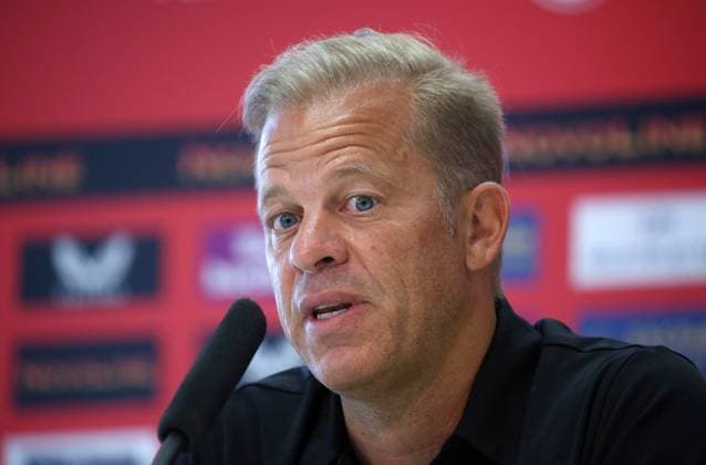 07.08.2024, Fußball, 2. Bundesliga, !: FC Kaiserslautern Pressekonferenz, Saison 2024 25, Markus Anfang (Trainer FC Kaiserslautern),Fritz Walter Stadion, Kaiserslautern, Deutschland, zmdz, ** DFB & DFL regulations prohibit any use of photographs as image sequences and or quasi-video. ** !: FC Kaiserslautern Pressekonferenz