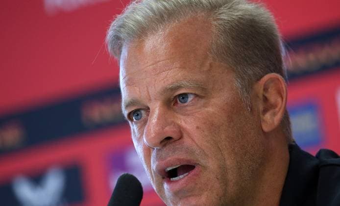 07.08.2024, Fußball, 2. Bundesliga, !: FC Kaiserslautern Pressekonferenz, Saison 2024 25, Markus Anfang (Trainer FC Kaiserslautern),Fritz Walter Stadion, Kaiserslautern, Deutschland, zmdz, ** DFB & DFL regulations prohibit any use of photographs as image sequences and or quasi-video. ** !: FC Kaiserslautern Pressekonferenz
