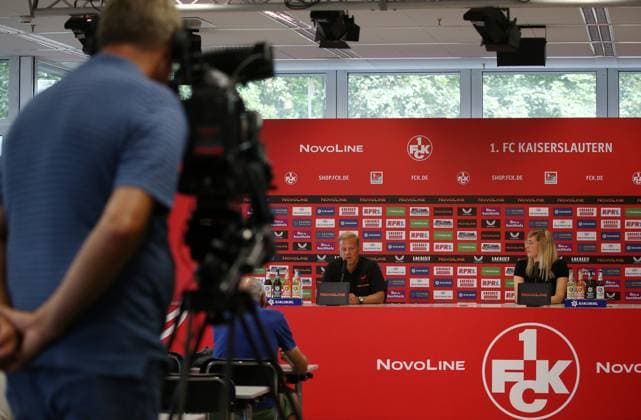 07.08.2024, Fußball, 2. Bundesliga, !: FC Kaiserslautern Pressekonferenz, Saison 2024 25, Markus Anfang (Trainer FC Kaiserslautern),Fritz Walter Stadion, Kaiserslautern, Deutschland, zmdz, ** DFB & DFL regulations prohibit any use of photographs as image sequences and or quasi-video. ** !: FC Kaiserslautern Pressekonferenz